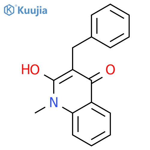 3-benzyl-2-hydroxy-1-methylquinolin-4(1H)-one structure
