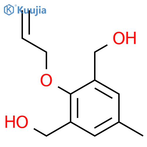 1,3-Benzenedimethanol, 5-methyl-2-(2-propenyloxy)- structure