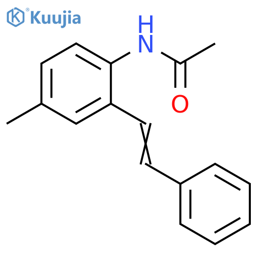 Acetamide, N-[4-methyl-2-(2-phenylethenyl)phenyl]- structure
