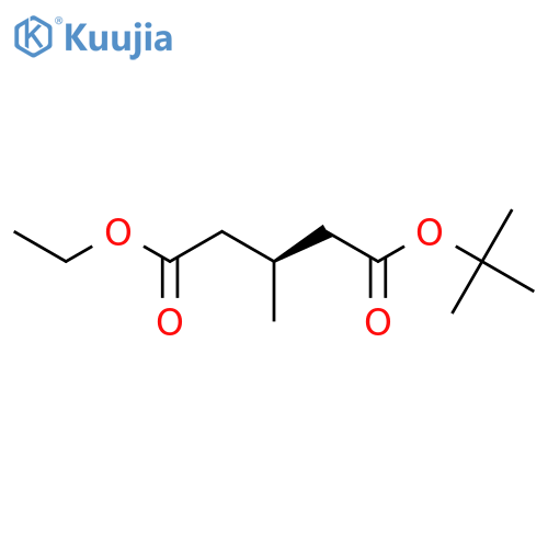 Pentanedioic acid, 3-methyl-, 1,1-dimethylethyl ethyl ester, (3S)- structure