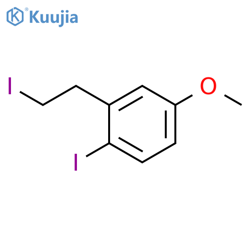 Benzene, 1-iodo-2-(2-iodoethyl)-4-methoxy- structure