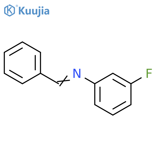Benzenamine, 3-fluoro-N-(phenylmethylene)- structure