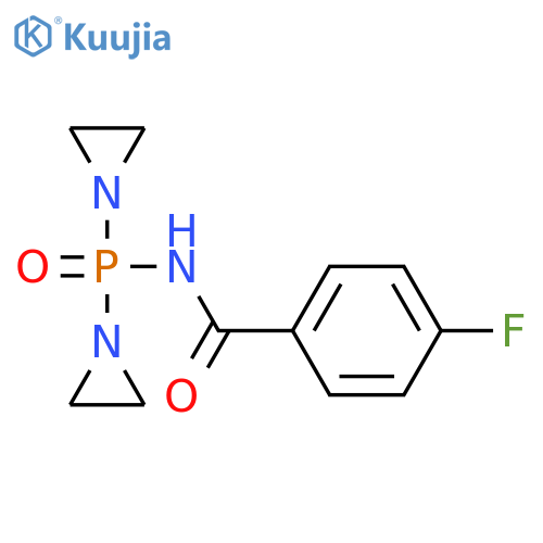 Benzamide,N-[bis(1-aziridinyl)phosphinyl]-4-fluoro- structure