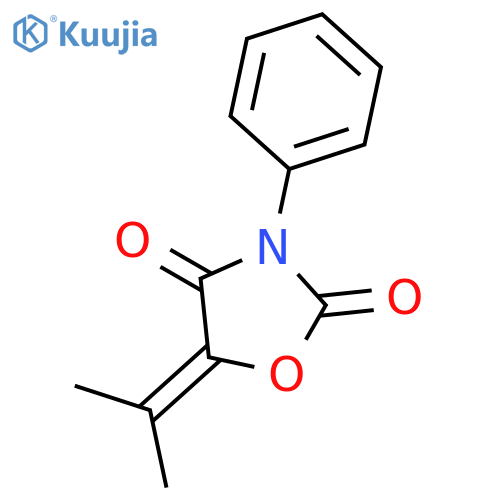 2,4-Oxazolidinedione, 5-(1-methylethylidene)-3-phenyl- structure