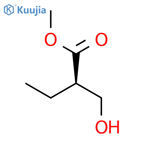 Butanoic acid, 2-(hydroxymethyl)-, methyl ester, (2R)- structure