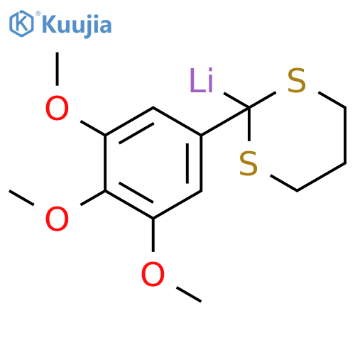 Lithium, [2-(3,4,5-trimethoxyphenyl)-1,3-dithian-2-yl]- structure