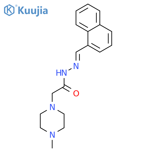 1-Piperazineaceticacid, 4-methyl-, 2-(1-naphthalenylmethylene)hydrazide structure
