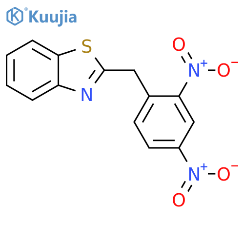 Benzothiazole, 2-[(2,4-dinitrophenyl)methyl]- structure