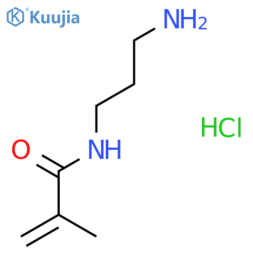N-(3-aminopropyl)-2-methyl-prop-2-enamide;hydrochloride structure