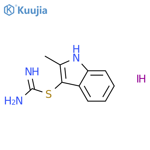2-(2-Methyl-1H-indol-3-yl)-isothiourea hydroiodide structure
