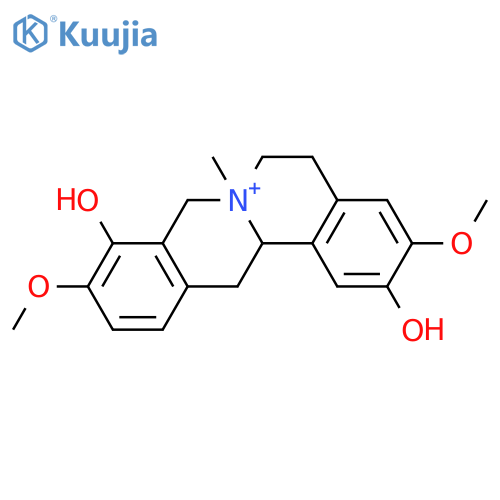 2,9-dihydroxy-3,10-dimethoxy-7-methyl-5,8,13,13a-tetrahydro-6H-isoquino[3,2-a]isoquinolinium structure