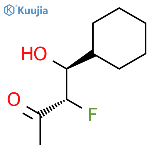 2-BUTANONE, 4-CYCLOHEXYL-3-FLUORO-4-HYDROXY-, (3S,4S)- structure