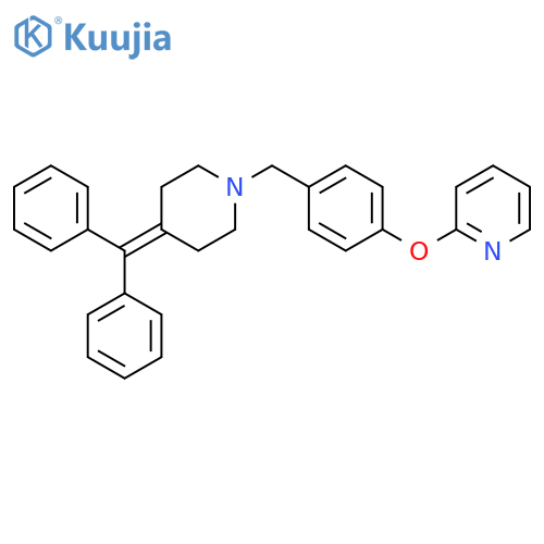 Pyridine, 2-[4-[[4-(diphenylmethylene)-1-piperidinyl]methyl]phenoxy]- structure