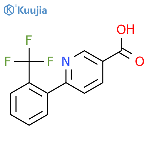 6-(2-(Trifluoromethyl)phenyl)nicotinic acid structure