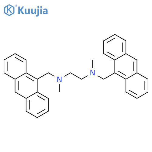 1,2-Ethanediamine, N,N'-bis(9-anthracenylmethyl)-N,N'-dimethyl- structure