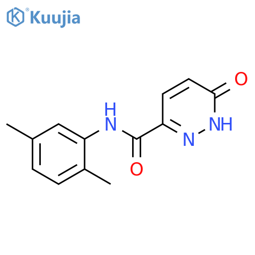 N-(2,5-dimethylphenyl)-6-oxo-1,6-dihydropyridazine-3-carboxamide structure