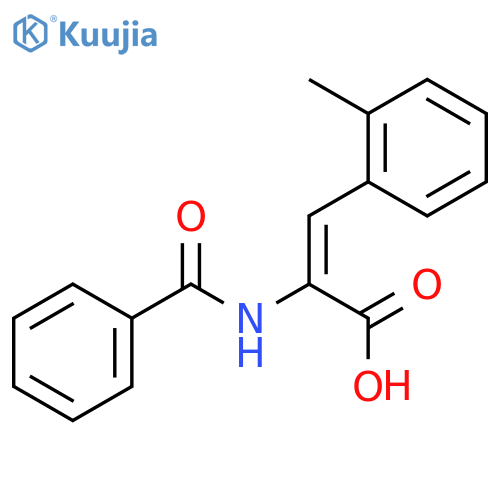 (Z)-2-Benzamido-3-(o-tolyl)acrylic acid structure