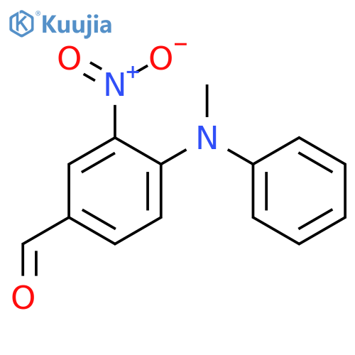 4-Methyl(phenyl)amino-3-nitrobenzaldehyde structure