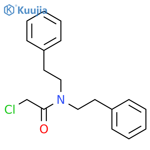 2-Chloro-N,N-bis(2-phenylethyl)acetamide structure