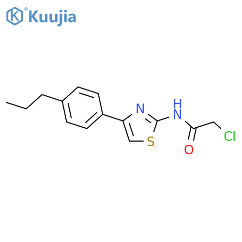 2-Chloro-N-4-(4-Propylphenyl)-1,3-Thiazol-2-YlAcetamide structure