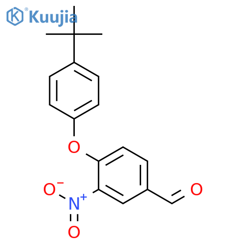 4-(4-Tert-butylphenoxy)-3-nitrobenzaldehyde structure