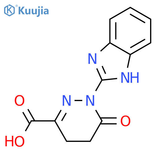 1-(1H-1,3-Benzodiazol-2-yl)-6-oxo-1,4,5,6-tetrahydropyridazine-3-carboxylic Acid structure