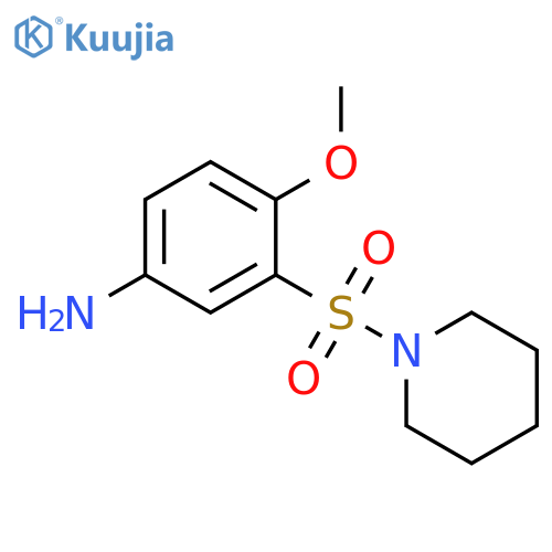 4-Methoxy-3-(piperidine-1-sulfonyl)aniline structure