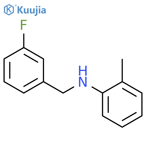N-(3-Fluorobenzyl)-2-methylaniline structure