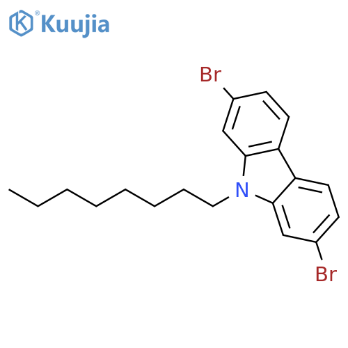 2,7-Dibromo-9-octyl-9H-carbazole structure