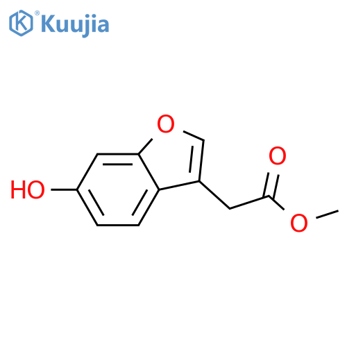 methyl 2-(6-hydroxy-1-benzofuran-3-yl)acetate structure