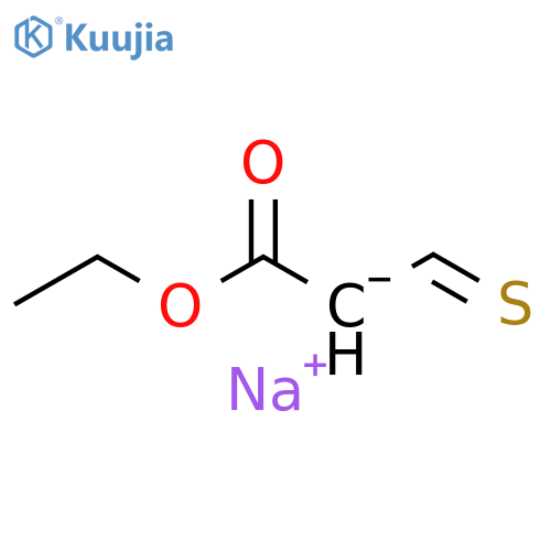 Propanoic acid, 3-thioxo-, ethyl ester, ion(1-), sodium structure