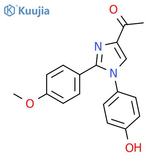Ethanone,1-[1-(4-hydroxyphenyl)-2-(4-methoxyphenyl)-1H-imidazol-4-yl]- structure
