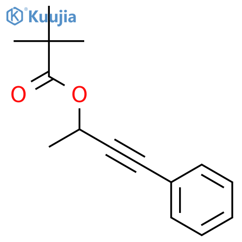 PROPANOIC ACID, 2,2-DIMETHYL-, 1-METHYL-3-PHENYL-2-PROPYNYL ESTER structure