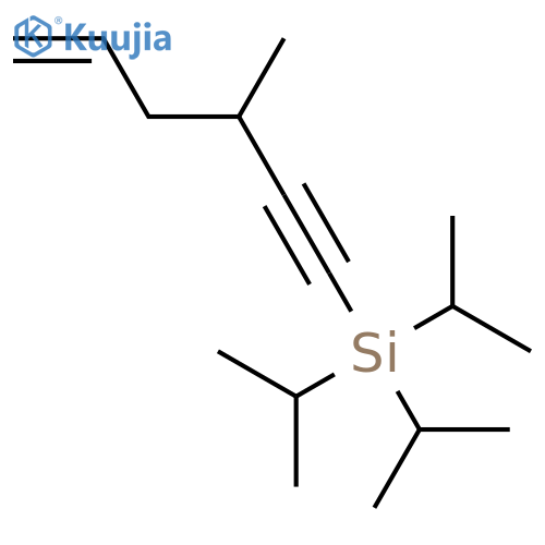Silane, tris(1-methylethyl)(3-methyl-5-hexen-1-ynyl)- structure