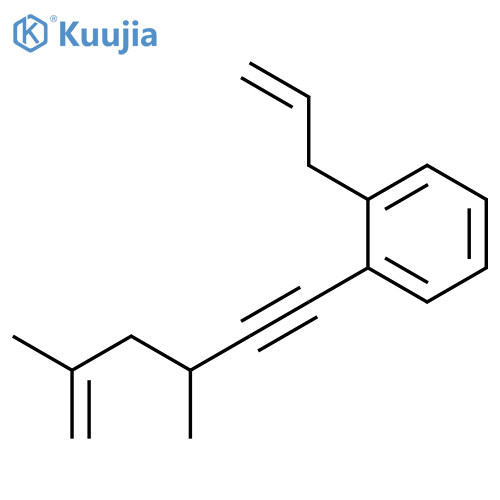 BENZENE, 1-(3,5-DIMETHYL-5-HEXEN-1-YNYL)-2-(2-PROPENYL)- structure