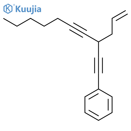 BENZENE, [3-(2-PROPENYL)-1,4-DECADIYNYL]- structure