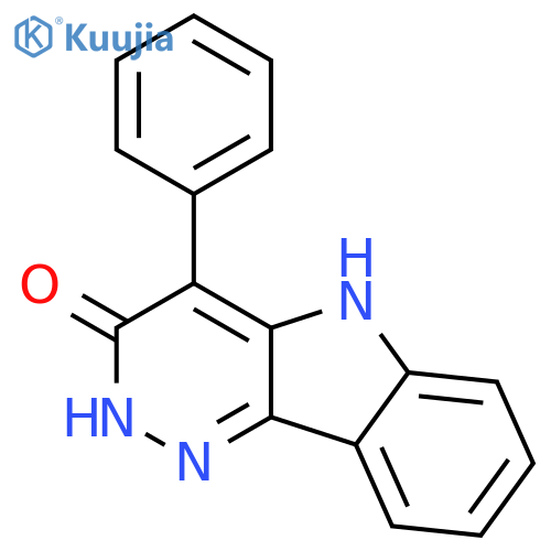 3H-Pyridazino[4,3-b]indol-3-one, 2,5-dihydro-4-phenyl- structure