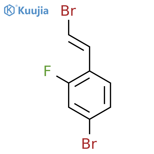 Benzene, 4-bromo-1-[(1E)-2-bromoethenyl]-2-fluoro- structure