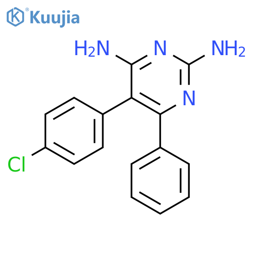 2,4-Pyrimidinediamine, 5-(4-chlorophenyl)-6-phenyl- structure
