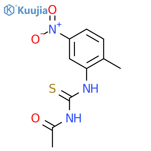 N-(2-Methyl-5-nitrophenylcarbamothioyl)acetamide structure