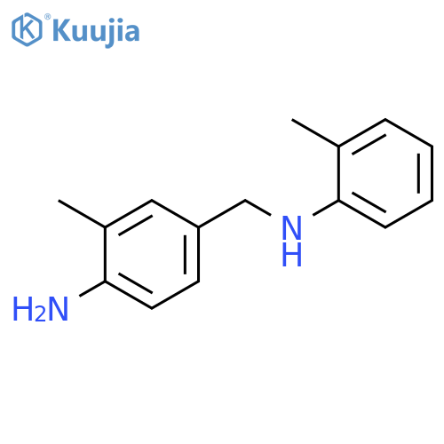 2-Methyl-4-[(2-methylanilino)methyl]aniline structure
