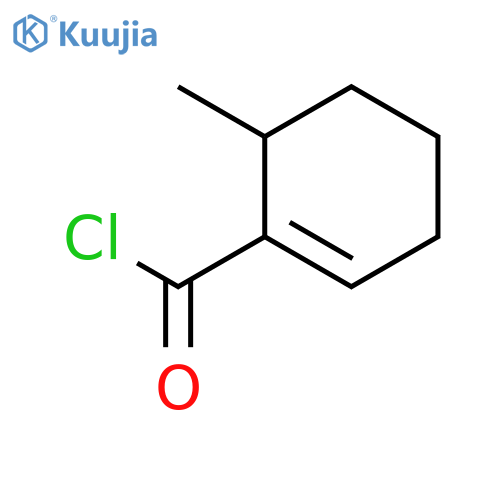 1-Cyclohexene-1-carbonyl chloride, 6-methyl- (9CI) structure