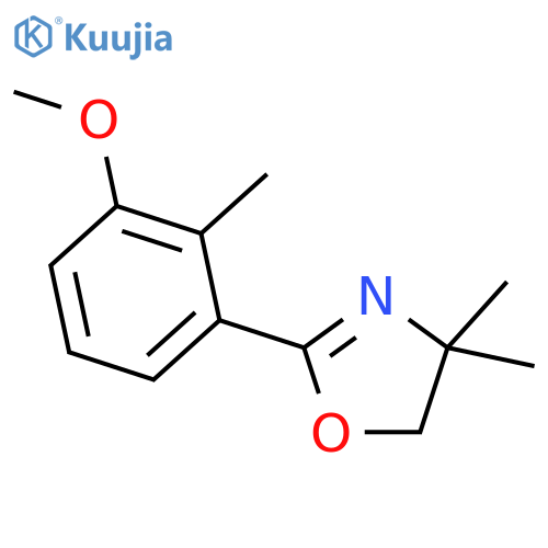 Oxazole, 4,5-dihydro-2-(3-methoxy-2-methylphenyl)-4,4-dimethyl- structure
