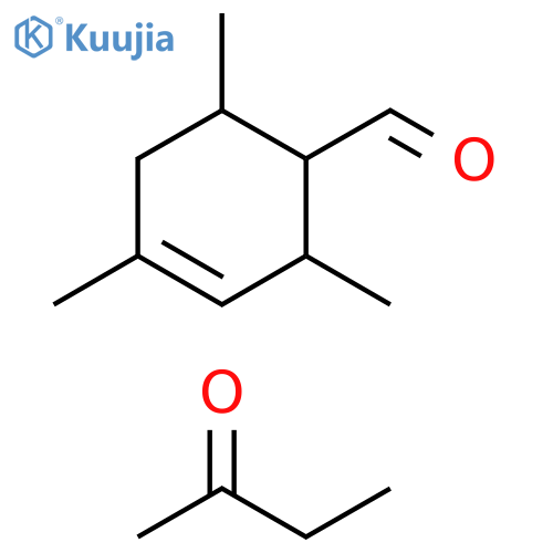 3-Cyclohexene-1-carboxaldehyde,2,4,6-trimethyl-,reactionproductswithMeEtketone structure