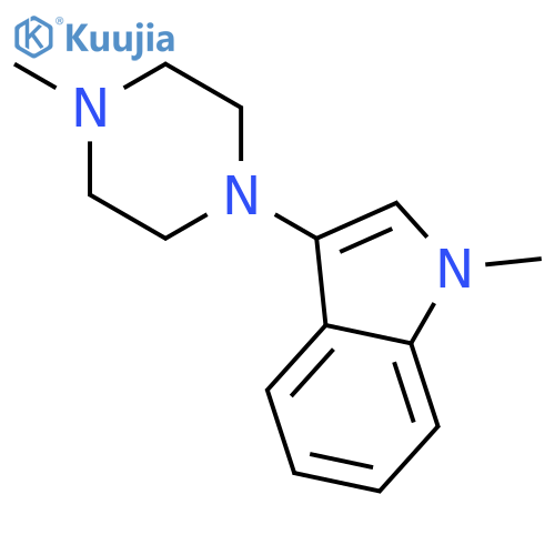 1-methyl-3-(4-methyl-1-piperazinyl)-1H-Indole structure