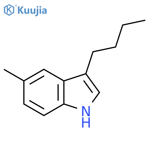 1H-Indole, 3-butyl-5-methyl- structure