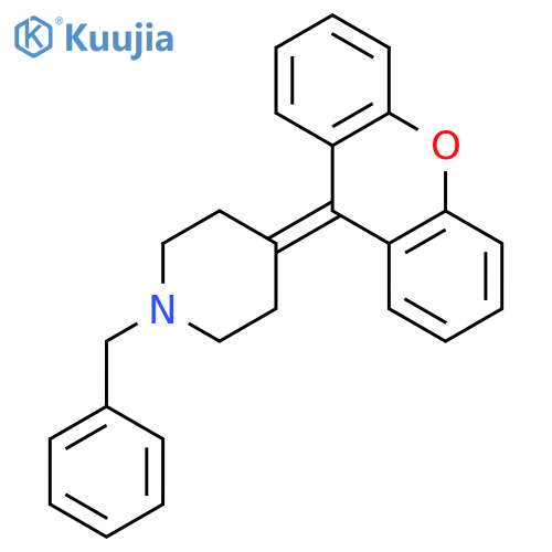 Piperidine, 1-(phenylmethyl)-4-(9H-xanthen-9-ylidene)- structure
