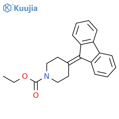 1-PIPERIDINECARBOXYLIC ACID, 4-(9H-FLUOREN-9-YLIDENE)-, ETHYL ESTER structure