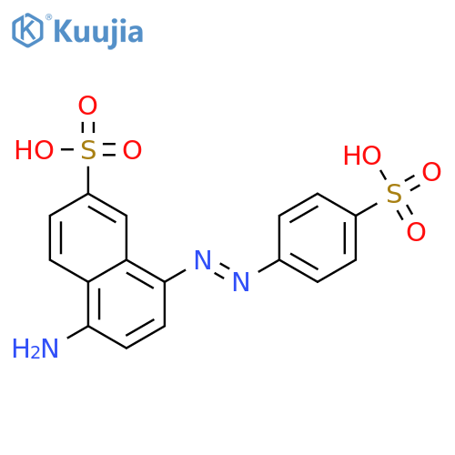 2-Naphthalenesulfonic acid, 5-amino-8-[(4-sulfophenyl)azo]- structure