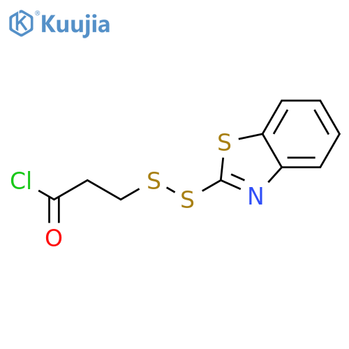 Propanoyl chloride, 3-(2-benzothiazolyldithio)- structure